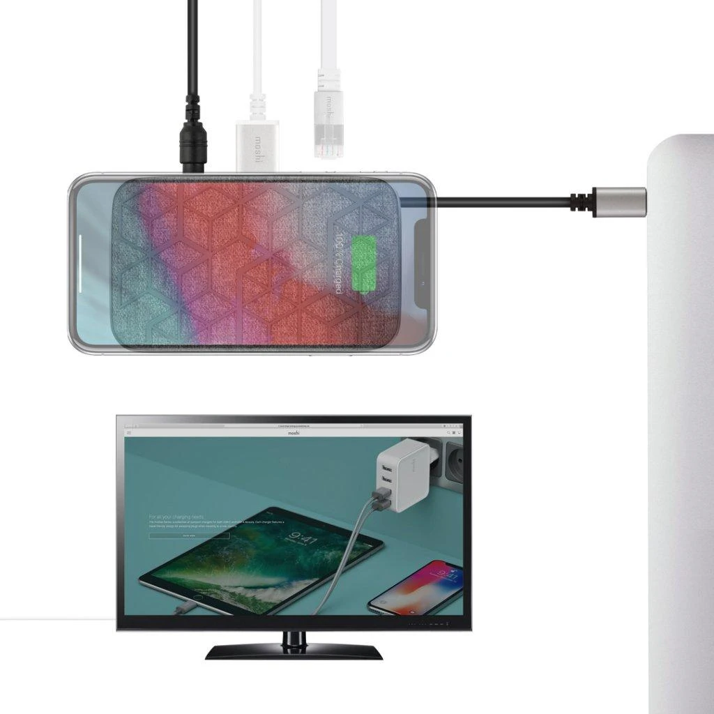 Moshi Symbus Q USB-C Dock mit drahtloser Aufladung