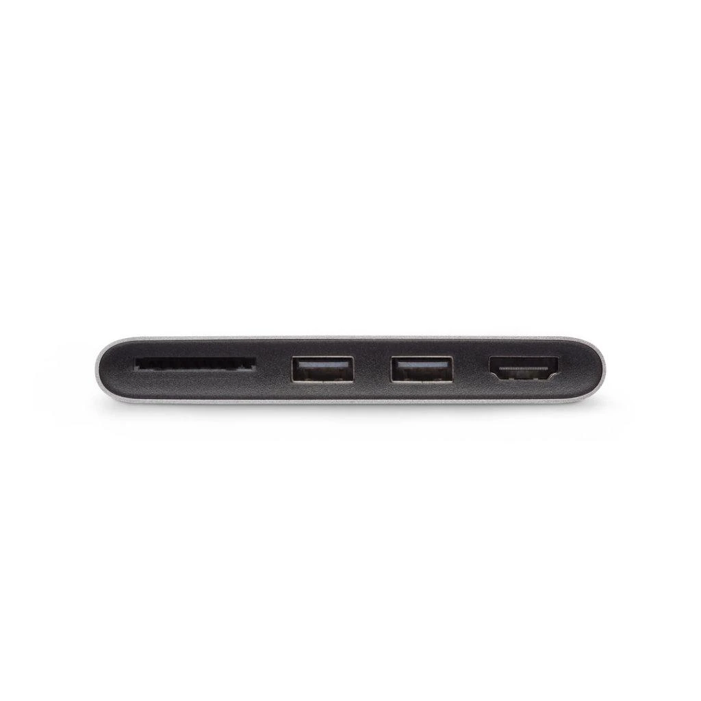 Moshi USB-C daugialypės terpės adapteris, titano pilkas