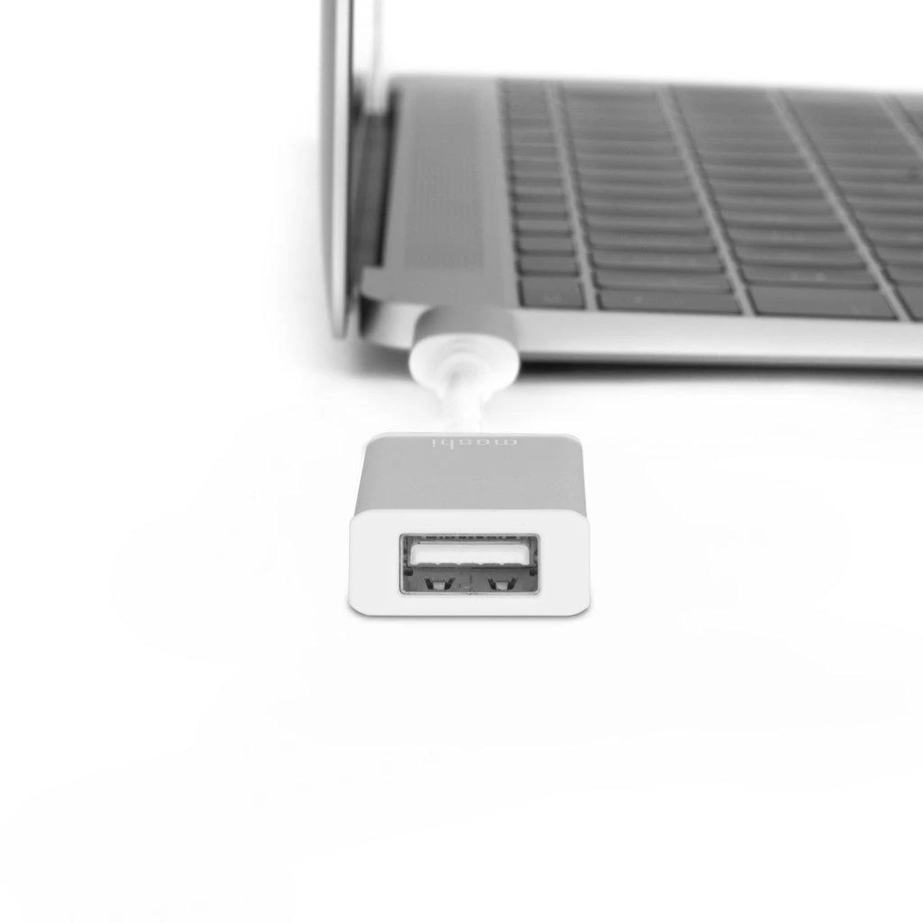Adapteris USB Moshi USB-A - USB-C Sidabrinė (MI-USBC)