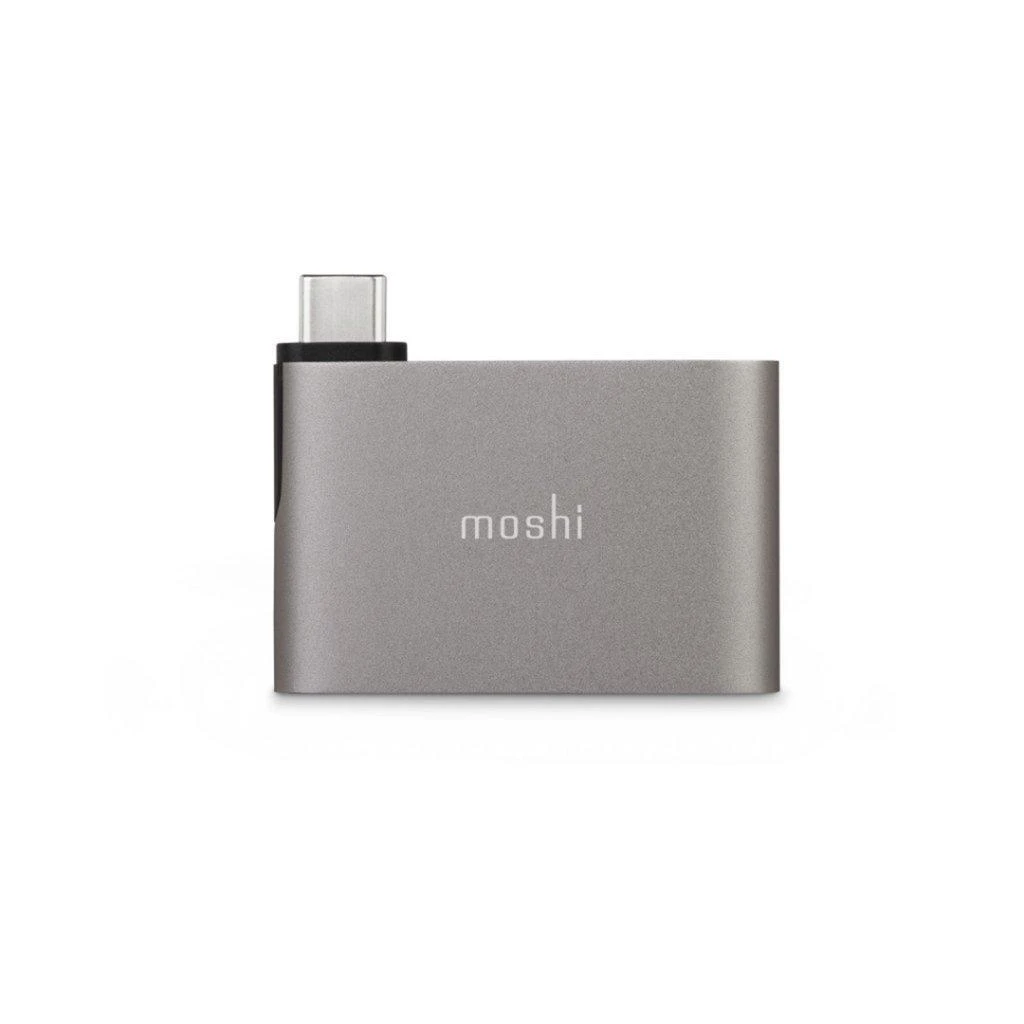 Moshi USB-C dvigubas USB-A adapteris, titano pilkas