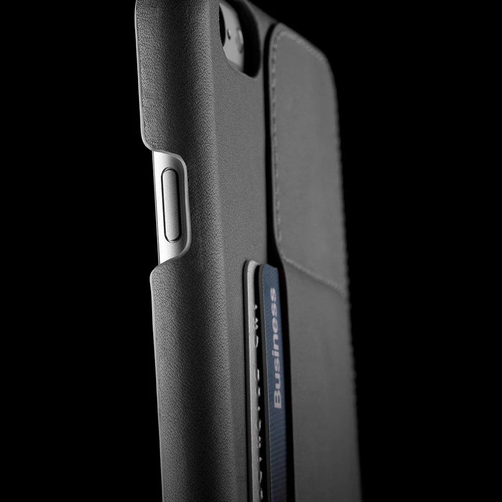 Dėklas Mujjo 80 Leather Wallet Case - Pilkas