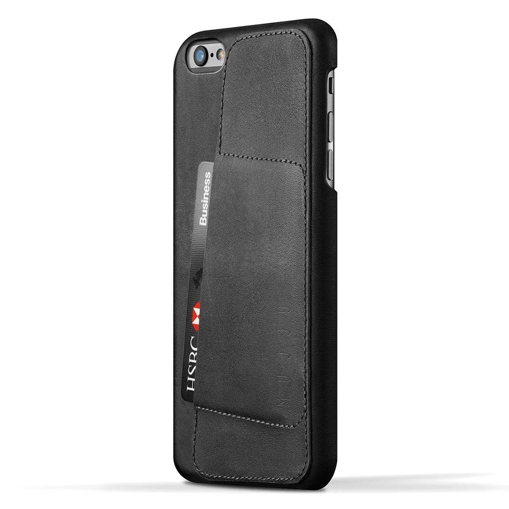 Dėklas Mujjo 80 Leather Wallet Case - Pilkas