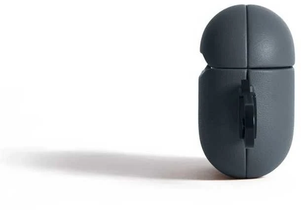 Pilkas Mujjo Echelon AirPods Pro 2 dėklas iš šono