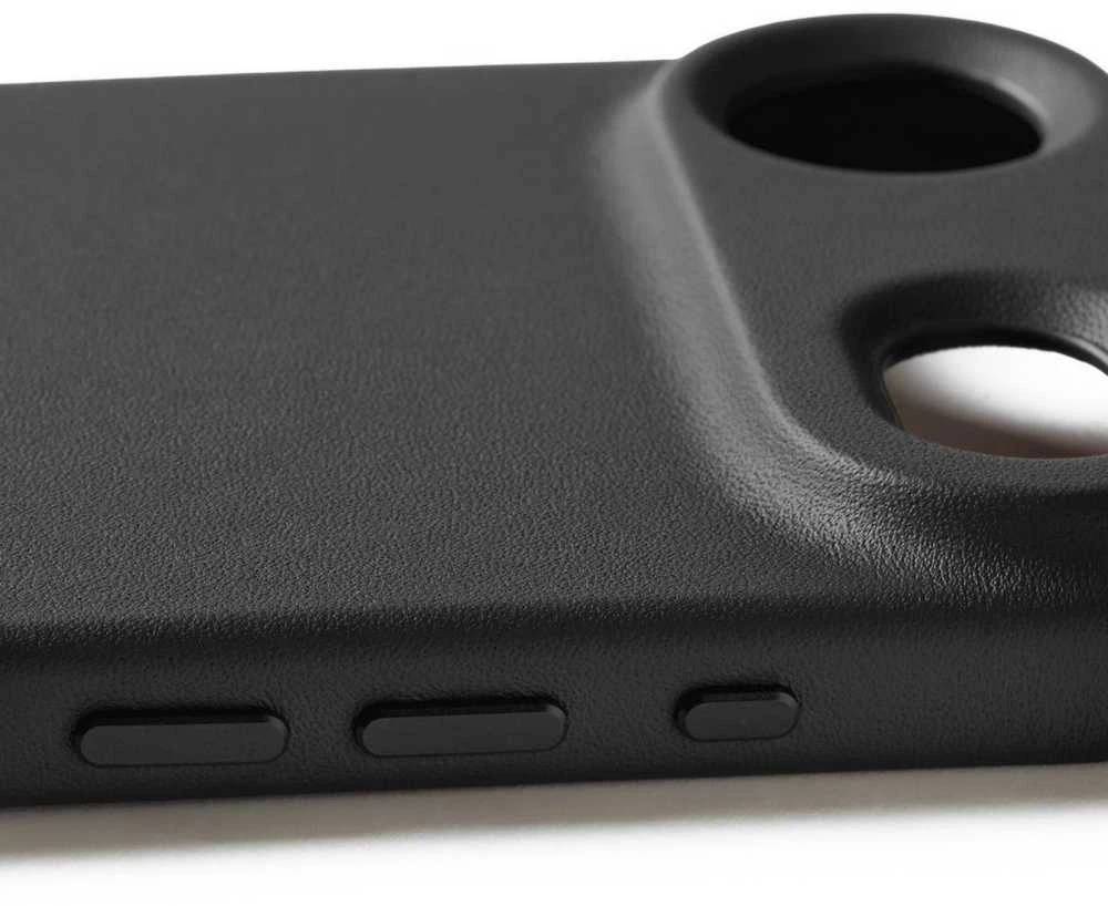 Carruzzo Mujjo Odinis dėklas - etui skórzane do iPhone Air kompatybilne su MagSafe (juodas)