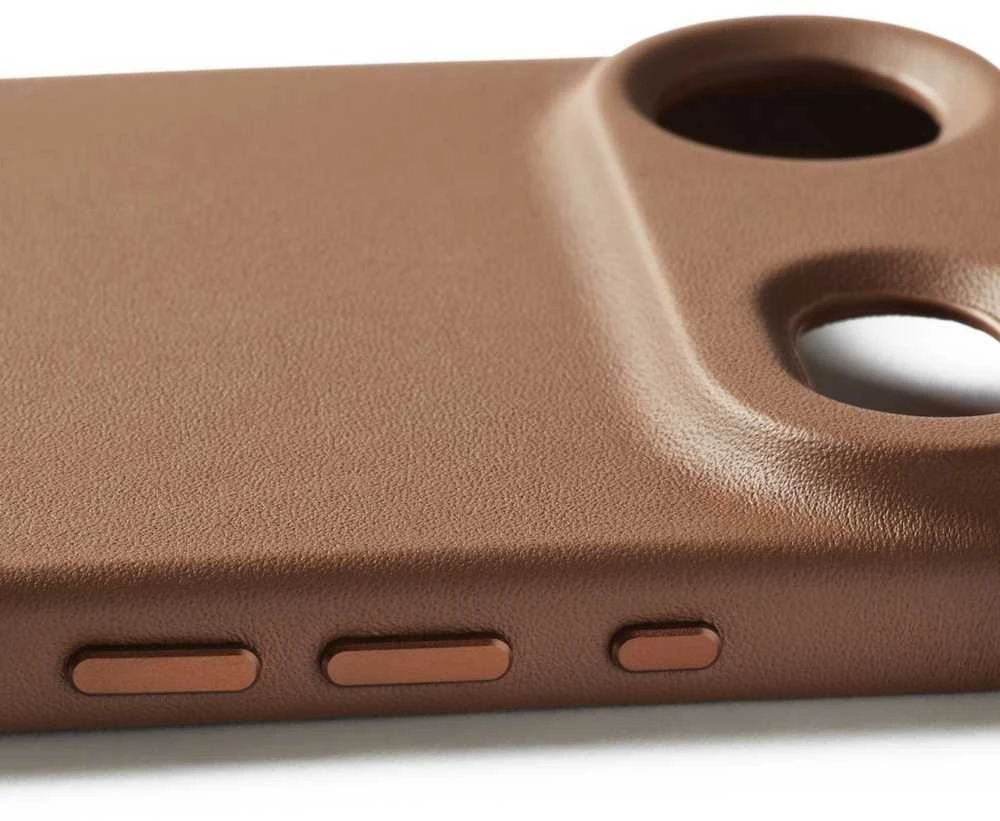 Mujjo Full Odinis dėklas for iPhone 17 Air - Tan