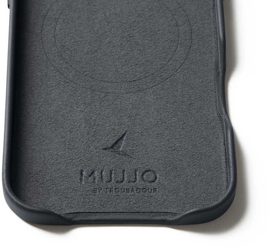 Carruzzo Mujjo Odinis dėklas - etui skórzane do iPhone Air kompatybilne su MagSafe (basalt)