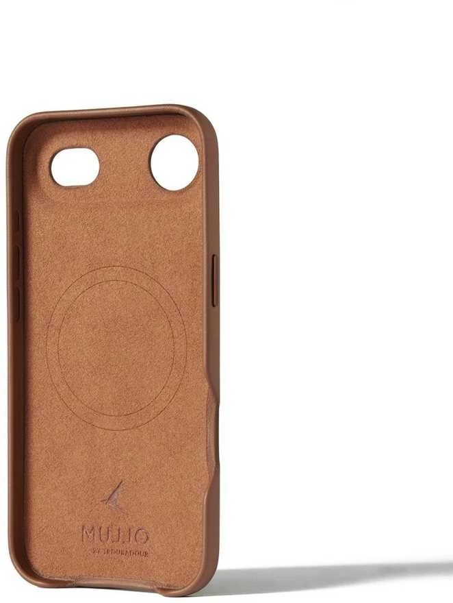 Mujjo Full Odinis dėklas for iPhone 17 Air - Tan