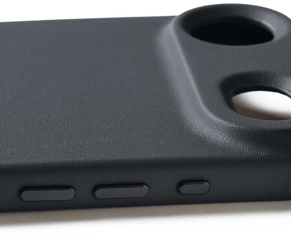 Carruzzo Mujjo Odinis dėklas - etui skórzane do iPhone Air kompatybilne su MagSafe (basalt)