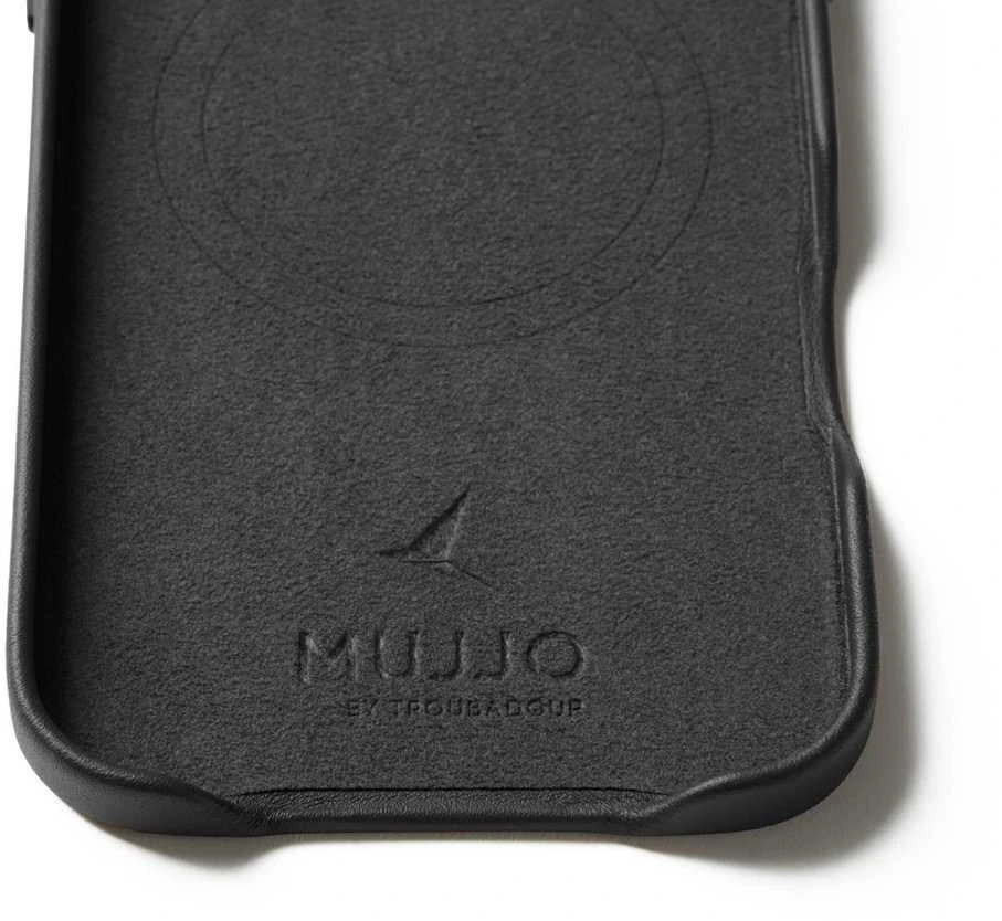 Carruzzo Mujjo Odinis dėklas - etui skórzane do iPhone Air kompatybilne su MagSafe (juodas)
