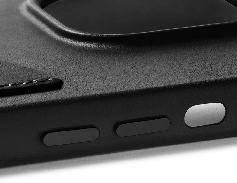 Mujjo odinis piniginės dėklas, skirtas iPhone 14 Pro Max - Juodas