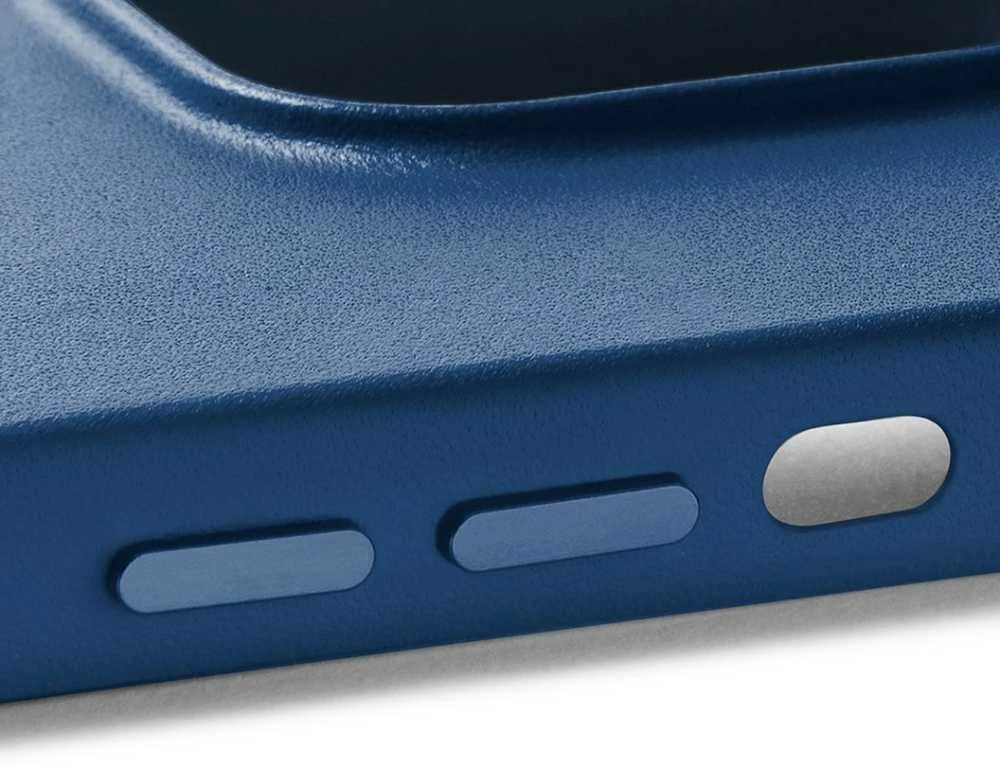 Mujjo Full Odinis dėklas with MagSafe for iPhone 14/15 Plus - Monaco Mėlyna