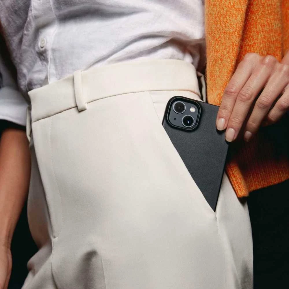 Mujjo Full Odinis dėklas with MagSafe for iPhone 14 - Juodas