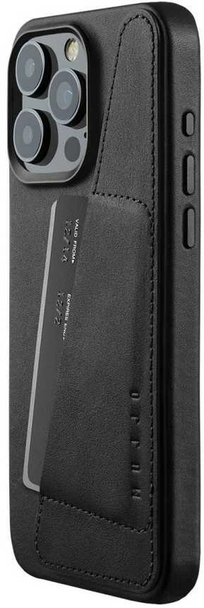Dėklas Troubadour Goods Limited Mujjo Full Leather Wallet Case – dėklai, sukurti iPhone 15 Pro Max, suderinami su MagSafe (juodas)