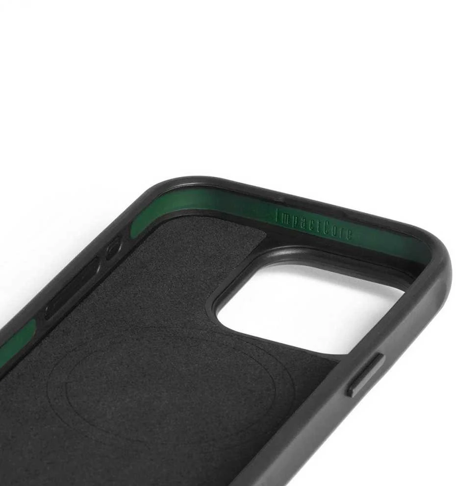 Troubadour Goods „Mujjo Shield“ dėklas – „iPhone 15 Pro“ dėklas, suderinamas su „MagSafe“ (juodas)
