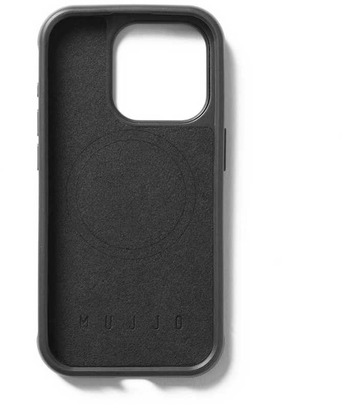 Troubadour Goods „Mujjo Shield“ dėklas – „iPhone 15 Pro“ dėklas, suderinamas su „MagSafe“ (juodas)