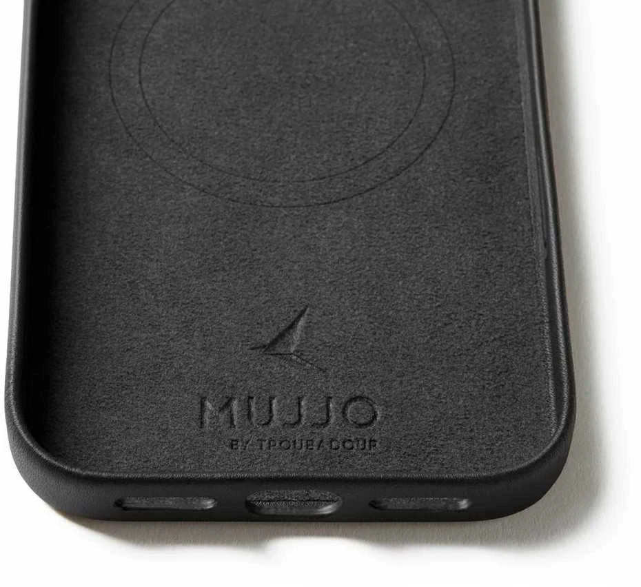 Carruzzo Mujjo Leather Wallet Case mobiliojo telefono dėklas 17,5 cm (6.9″) Piniginės tipo Juoda