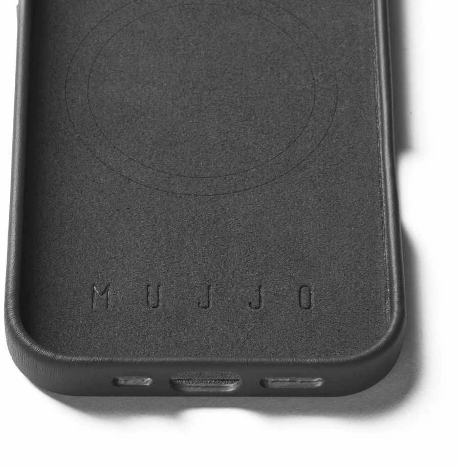 Mujjo Odinis dėklas iPhone 16 Pro juodas
