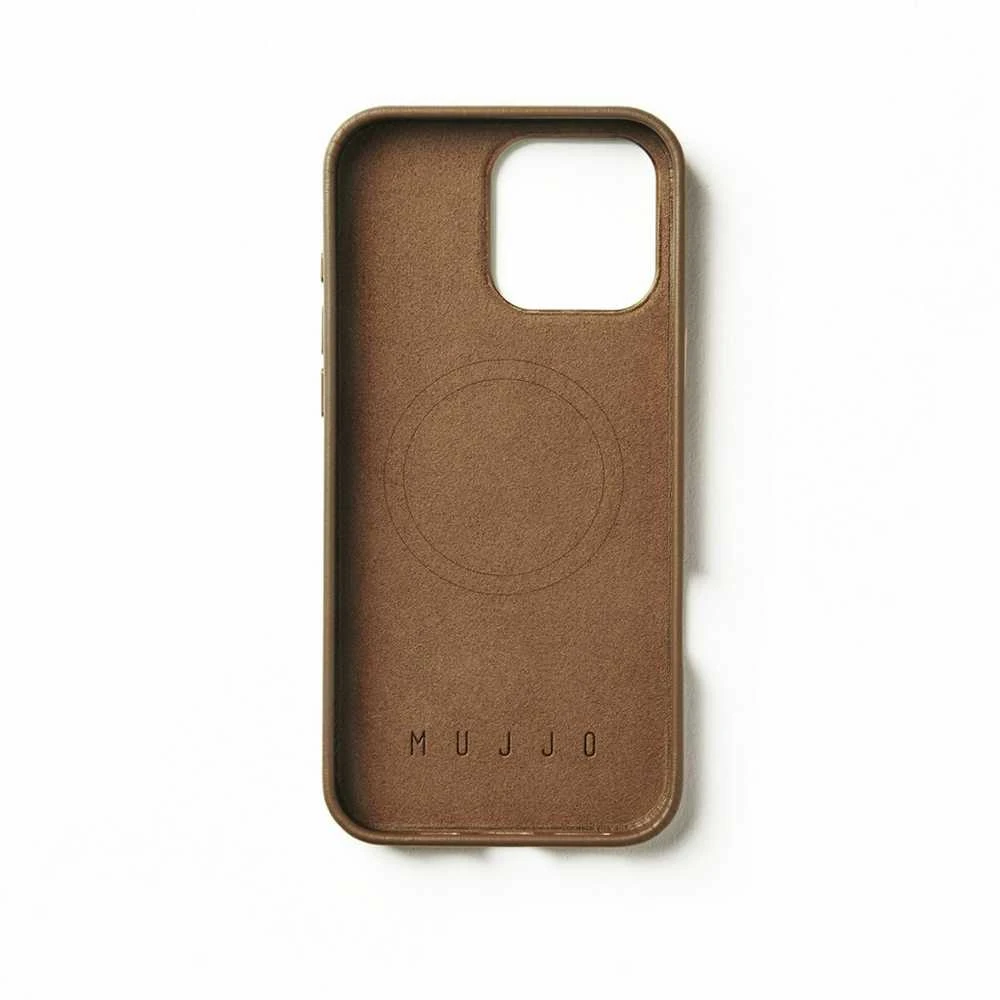 Mujjo odinis dėklas, skirtas iPhone 16 Pro Max – rudas
