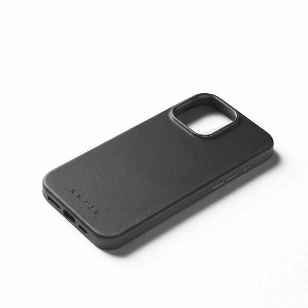 Mujjo odinis dėklas iPhone 16 Pro Max juoda