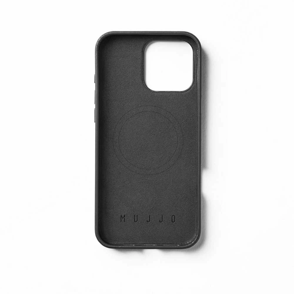 Mujjo odinis dėklas iPhone 16 Pro Max juoda