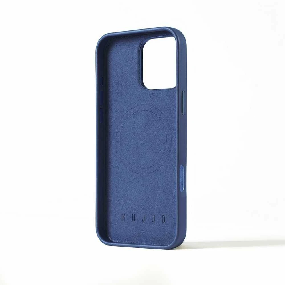 Troubadour Goods Limited Mujjo Odinis dėklas - etui skórzane do iPhone 16 Pro Max kompatybilne su MagSafe (monaco mėlynas)