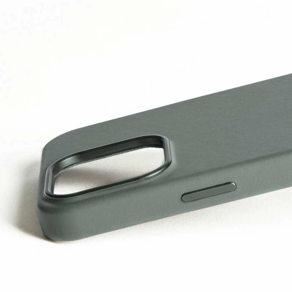 Mujjo Odinis dėklas for iPhone 16 Pro Max - Žalias smoke