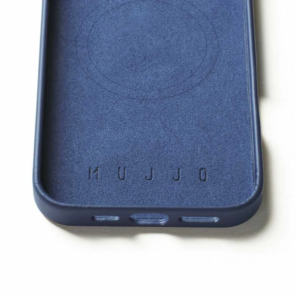 Troubadour Goods Limited Mujjo Odinis dėklas - etui skórzane do iPhone 16 Pro Max kompatybilne su MagSafe (monaco mėlynas)