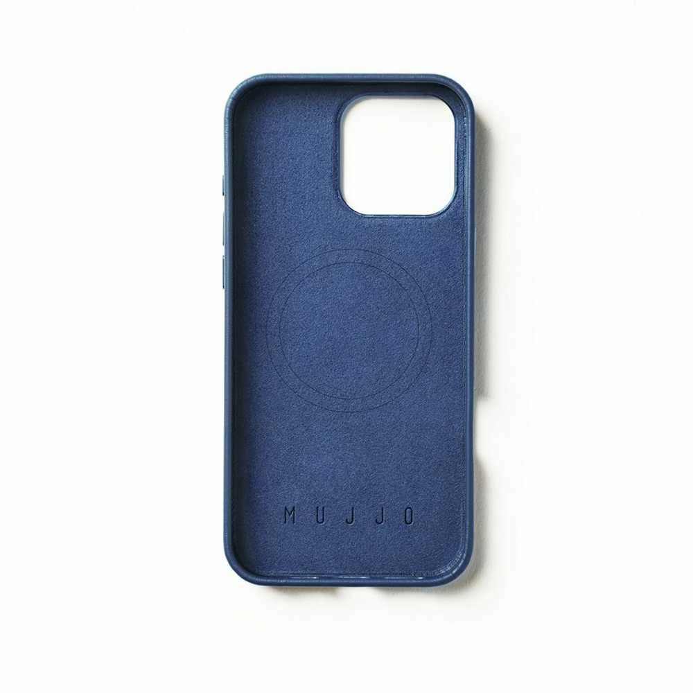 Troubadour Goods Limited Mujjo Odinis dėklas - etui skórzane do iPhone 16 Pro Max kompatybilne su MagSafe (monaco mėlynas)