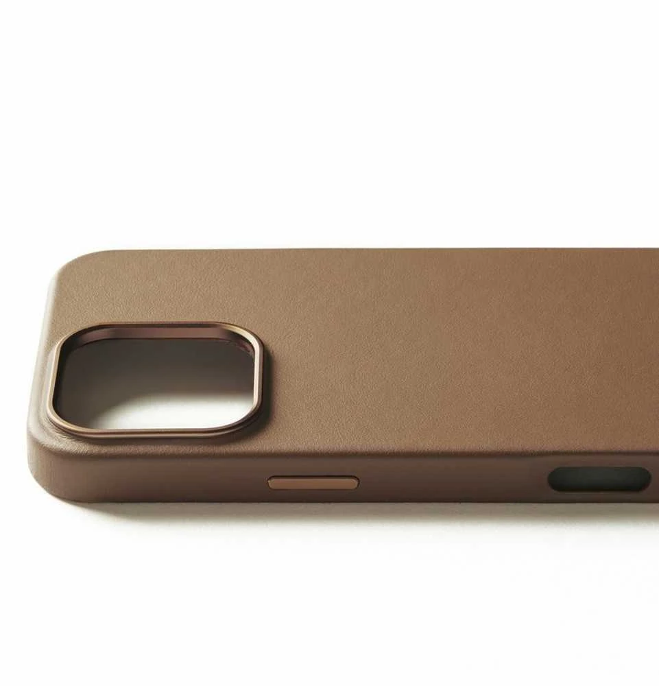 Mujjo odinis dėklas, skirtas iPhone 16 Pro Max – rudas