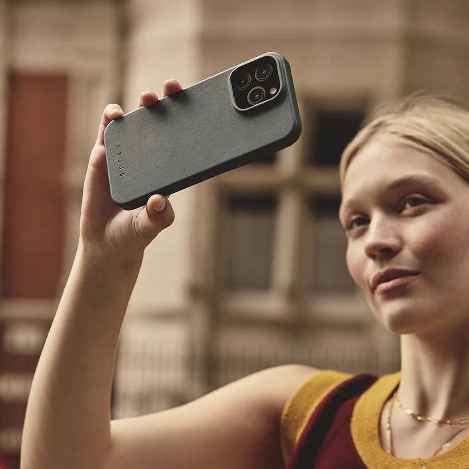Mujjo Odinis dėklas for iPhone 16 Pro Max - Livid Žalias