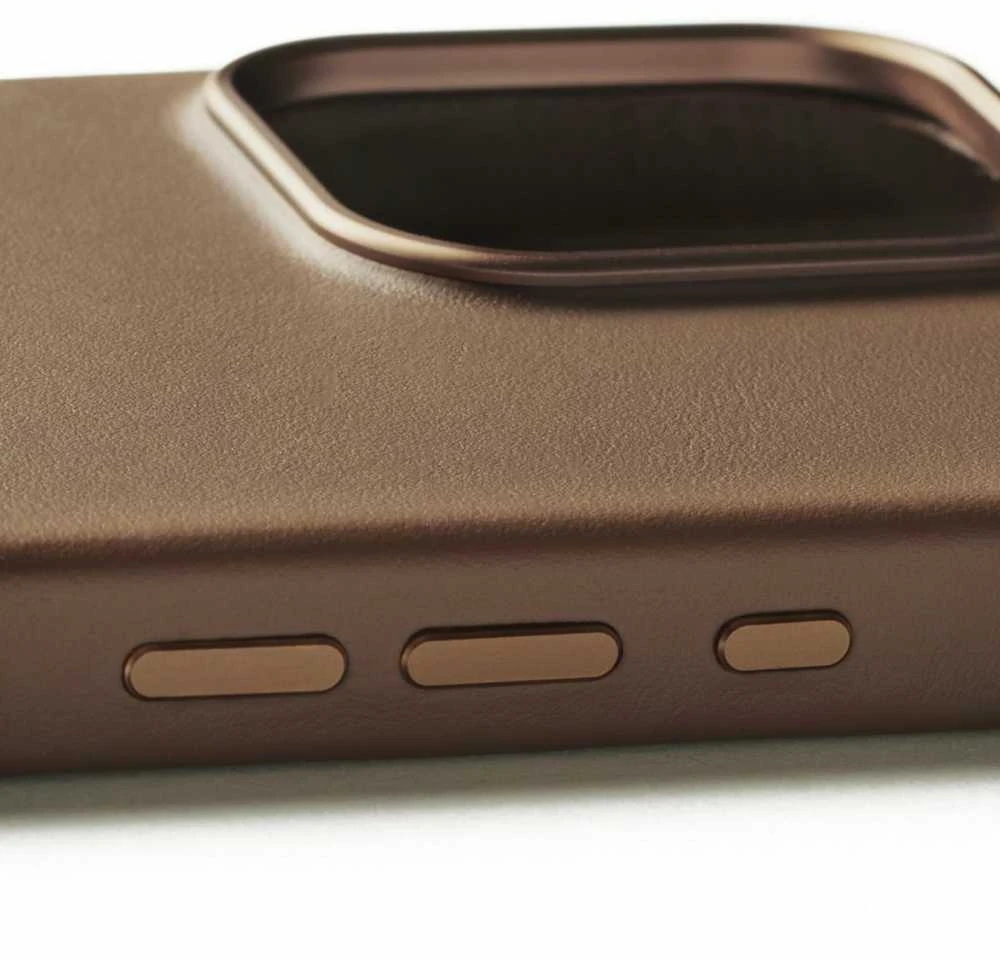 Mujjo odinis dėklas, skirtas iPhone 16 Pro Max – rudas