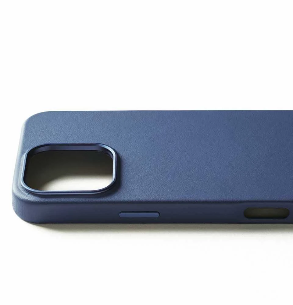 Troubadour Goods Limited Mujjo Odinis dėklas - etui skórzane do iPhone 16 Pro Max kompatybilne su MagSafe (monaco mėlynas)