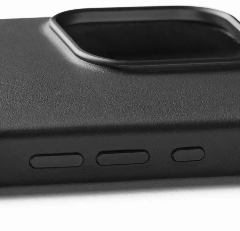 Mujjo odinis dėklas iPhone 16 Pro Max juoda