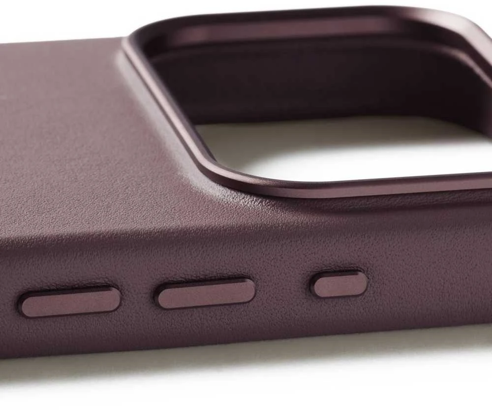 Mujjo Odinis dėklas - etui skórzane do iPhone 17 Pro kompatybilne su MagSafe (bronze red)
