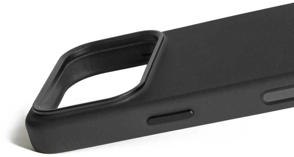 Carruzzo Mujjo Odinis dėklas - etui skórzane do iPhone 17 Pro kompatybilne su MagSafe (juodas)