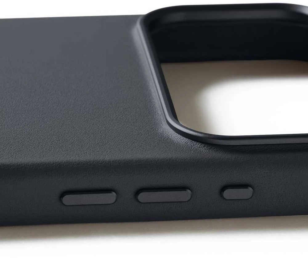 Carruzzo Mujjo Odinis dėklas - etui skórzane do iPhone 17 Pro Max kompatybilne su MagSafe (basalt)