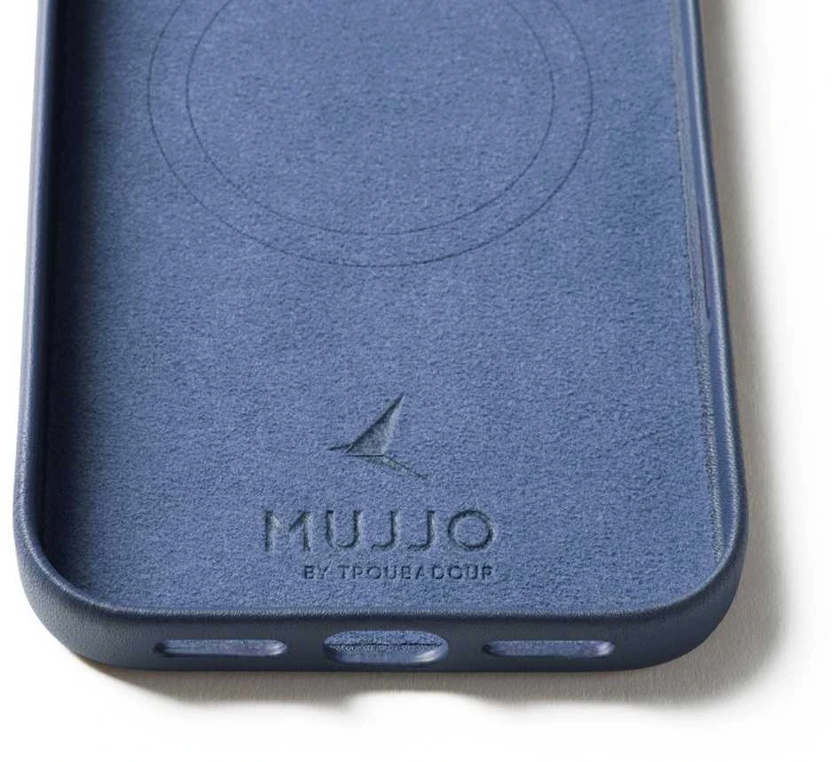 Mujjo Odinis dėklas for iPhone 17 Pro Max - Monaco Mėlyna