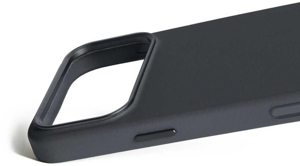 Carruzzo Mujjo Odinis dėklas - etui skórzane do iPhone 17 Pro Max kompatybilne su MagSafe (basalt)