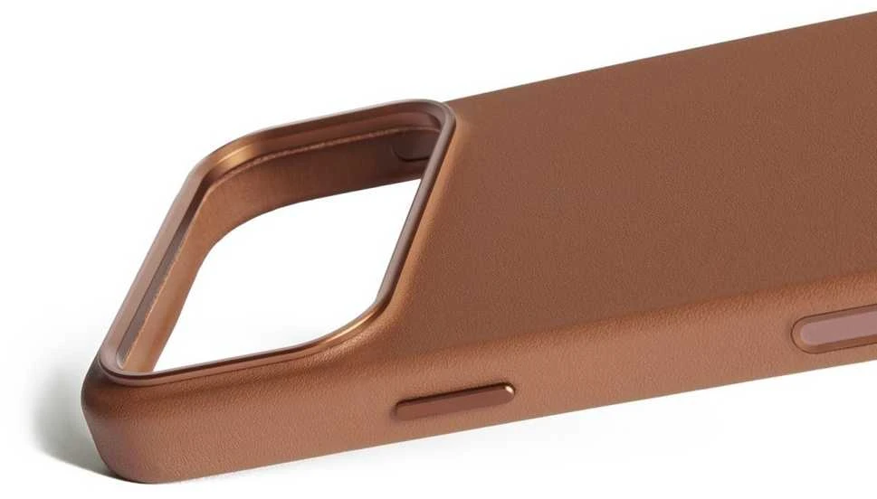 Carruzzo Mujjo Odinis dėklas - etui skórzane do iPhone 17 Pro Max kompatybilne su MagSafe (tan)