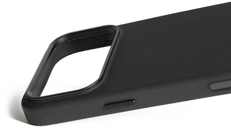 Mujjo Odinis dėklas - etui skórzane do iPhone 17 Pro Max kompatybilne su MagSafe (juodas)