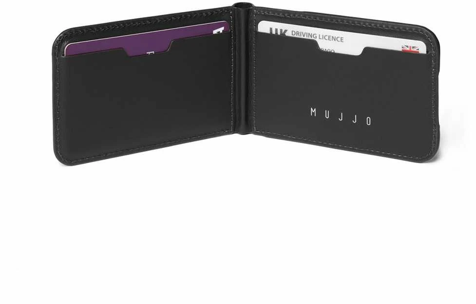 Mujjo Magsafe odinis piniginės stovas - juodas