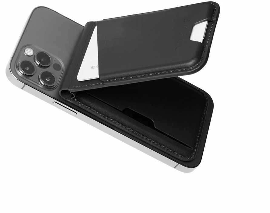 Mujjo Magsafe odinis piniginės stovas - juodas
