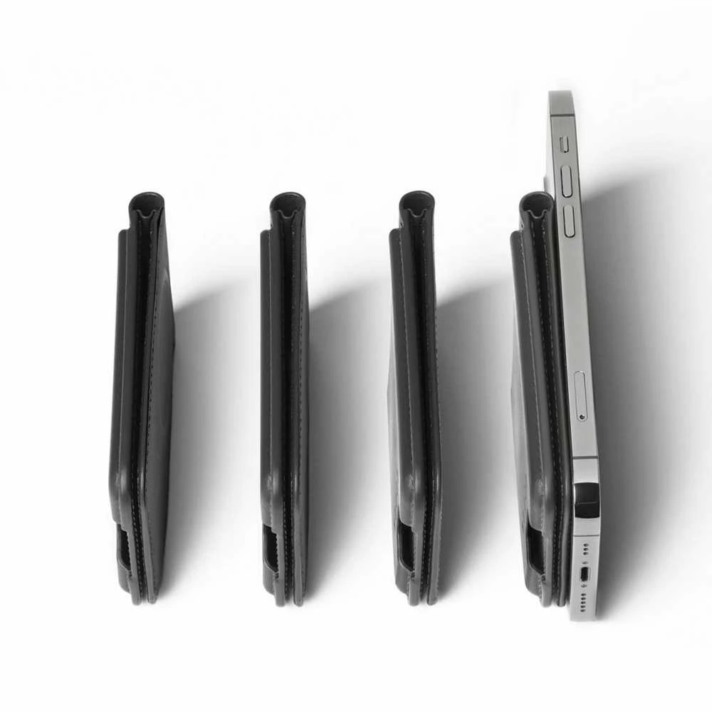 Mujjo Magsafe odinis piniginės stovas - juodas