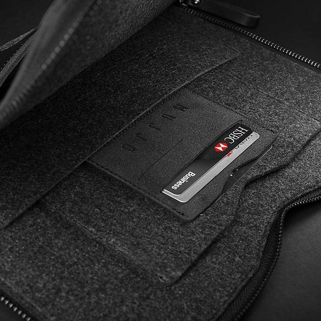 Viršelis Mujjo MOJŽO Carry -On Folio Sleeve Pro 12 "Makbook - Juoda