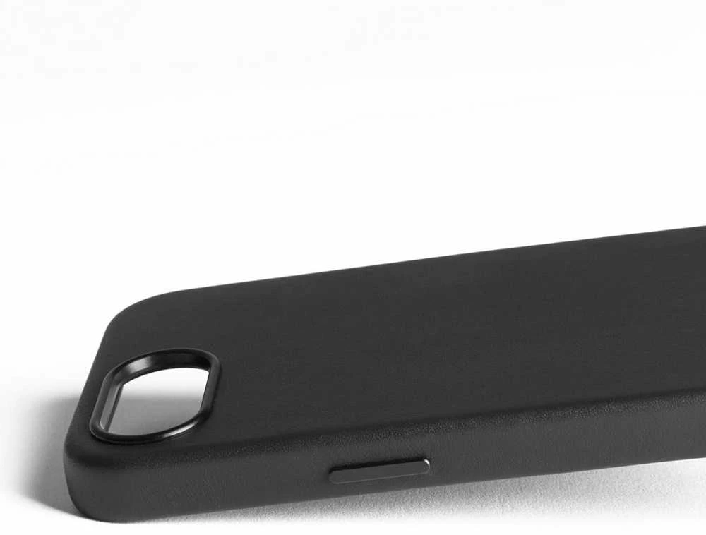 Mujjo Full Odinis dėklas - etui skórzane do iPhone 16e kompatybilne su Magsafe (juodas)