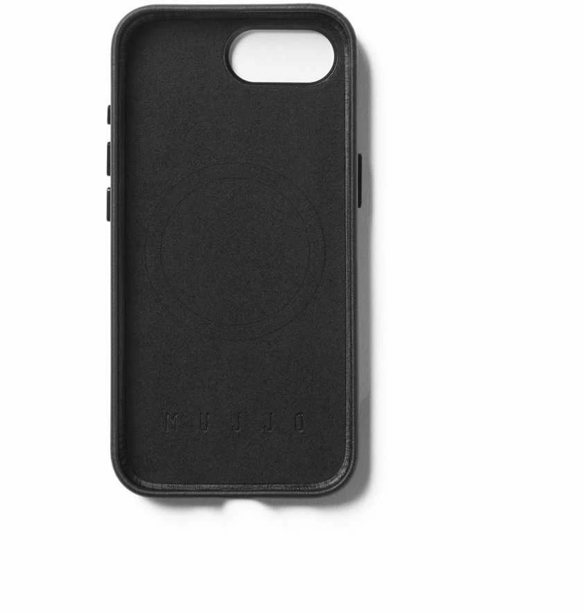 Mujjo Full Odinis dėklas - etui skórzane do iPhone 16e kompatybilne su Magsafe (juodas)