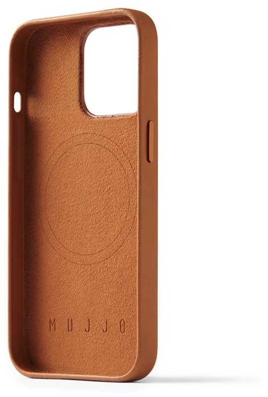 Troubadour Goods Limited Mujjo Full Odinis dėklas - skórzane etui do iPhone 14 Plus kompatybilne su MagSafe (ruda)