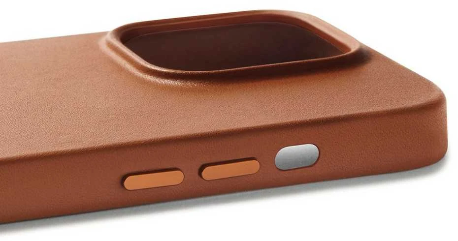 Troubadour Goods Limited Mujjo Full Odinis dėklas - skórzane etui do iPhone 14 Plus kompatybilne su MagSafe (ruda)