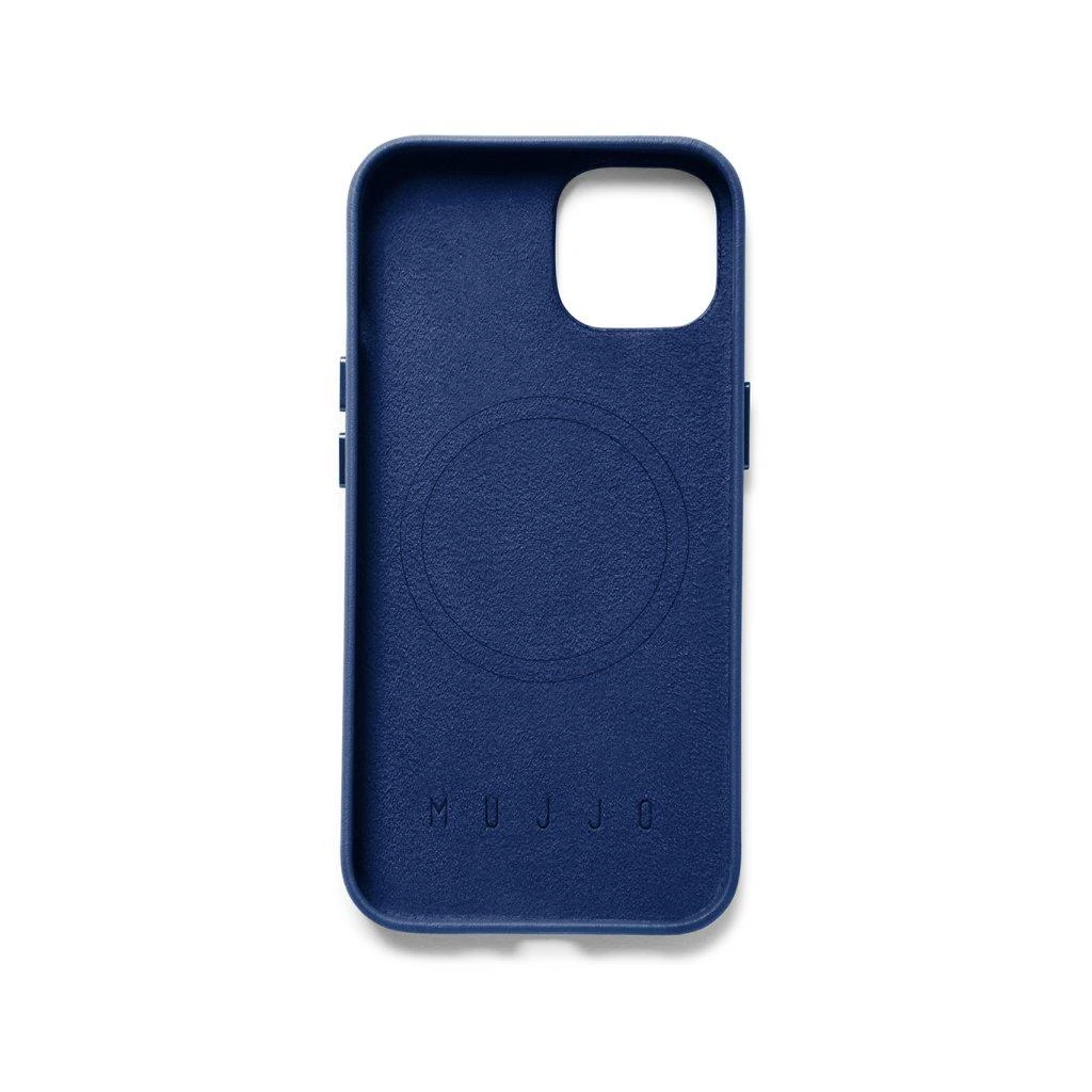 Mujjo Full Odinis dėklas with MagSafe for iPhone 14 - Monaco Mėlyna