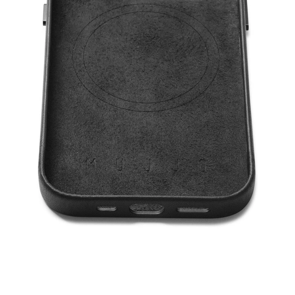 Mujjo Full Odinis dėklas with MagSafe for iPhone 14 - Juodas